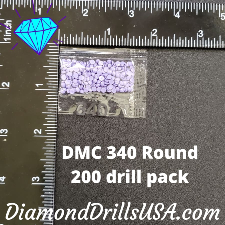 DMC 340 ROUND 5D Diamond Painting Drills Beads DMC 340 