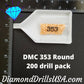 DMC 353 ROUND 5D Diamond Painting Drills Beads 353 Peach - 