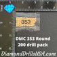 DMC 353 ROUND 5D Diamond Painting Drills Beads 353 Peach - 