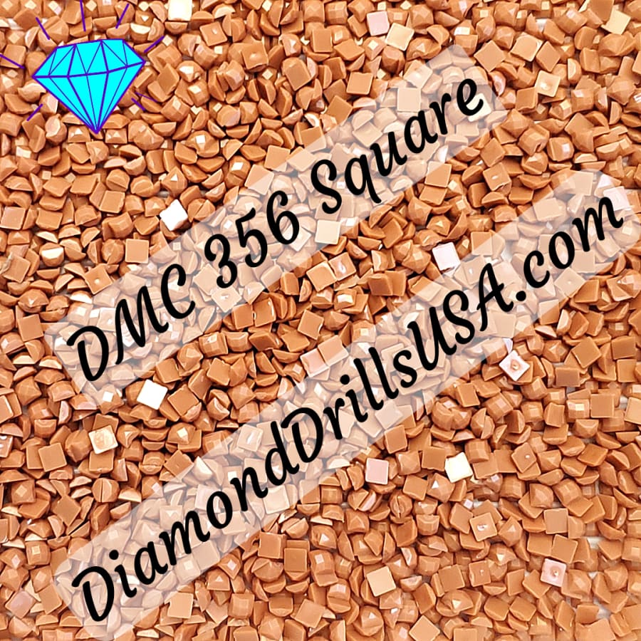 DMC 356 SQUARE 5D Diamond Painting Drills Beads DMC 356 