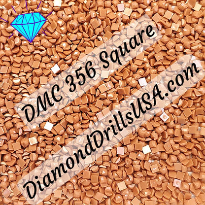 DMC 356 SQUARE 5D Diamond Painting Drills Beads DMC 356 