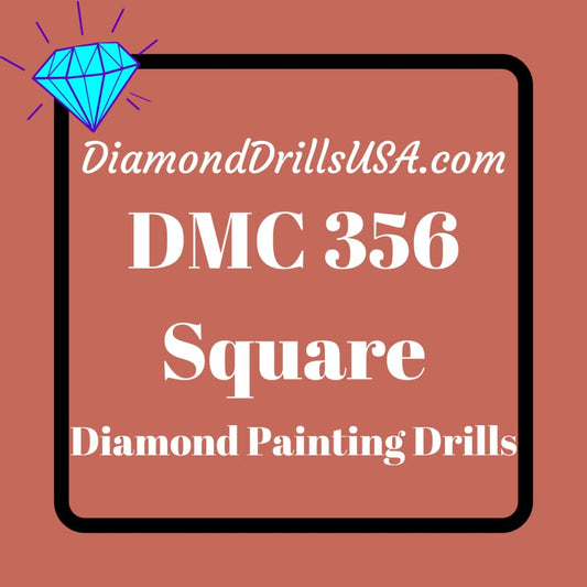 DMC 356 SQUARE 5D Diamond Painting Drills Beads DMC 356 