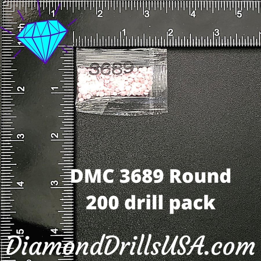 DMC 3689 ROUND 5D Diamond Painting Drills Beads DMC 3689 