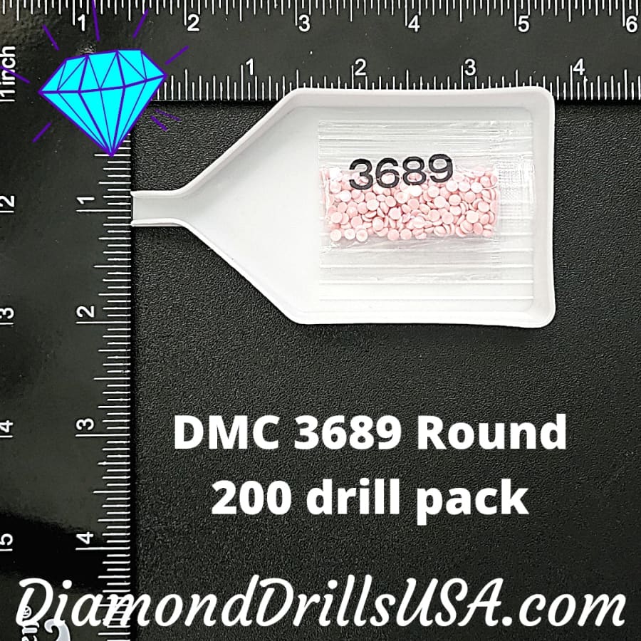 DMC 3689 ROUND 5D Diamond Painting Drills Beads DMC 3689 