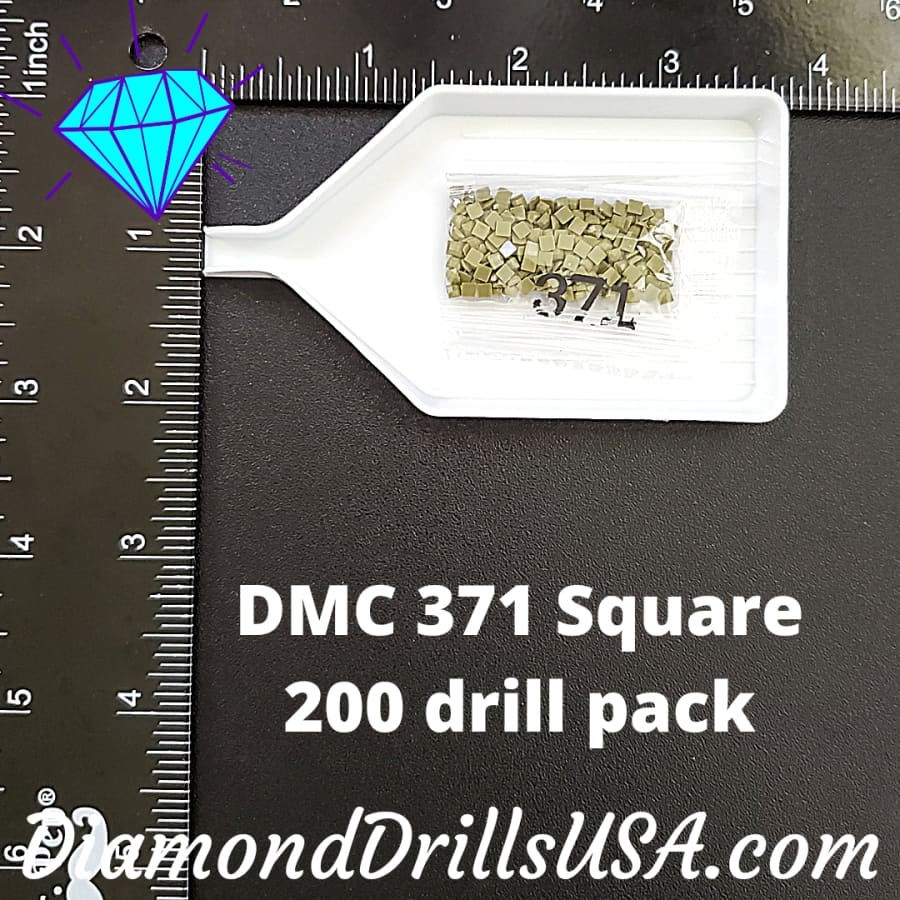 DMC 371 SQUARE 5D Diamond Painting Drills Beads DMC 371 