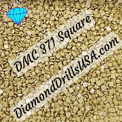 DMC 371 SQUARE 5D Diamond Painting Drills Beads DMC 371 