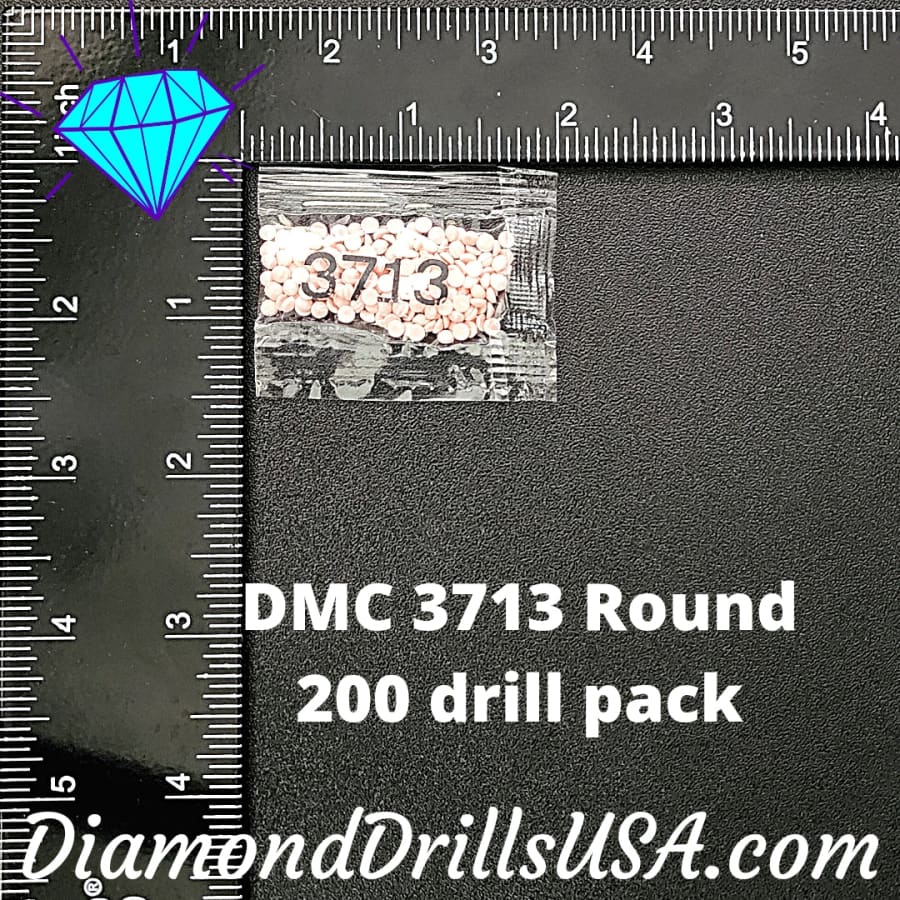 DMC 3713 ROUND 5D Diamond Painting Drills Beads DMC 3713 