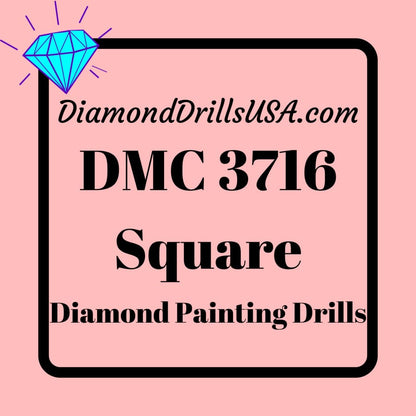 DMC 3716 SQUARE 5D Diamond Painting Drills Beads DMC 3716 