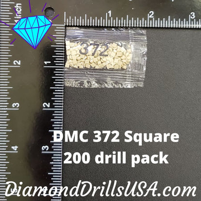 DMC 372 SQUARE 5D Diamond Painting Drills Beads DMC 372 