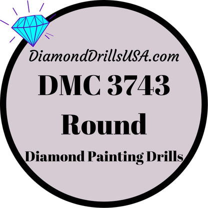 DMC 3743 ROUND 5D Diamond Painting Drills Beads DMC 3743 