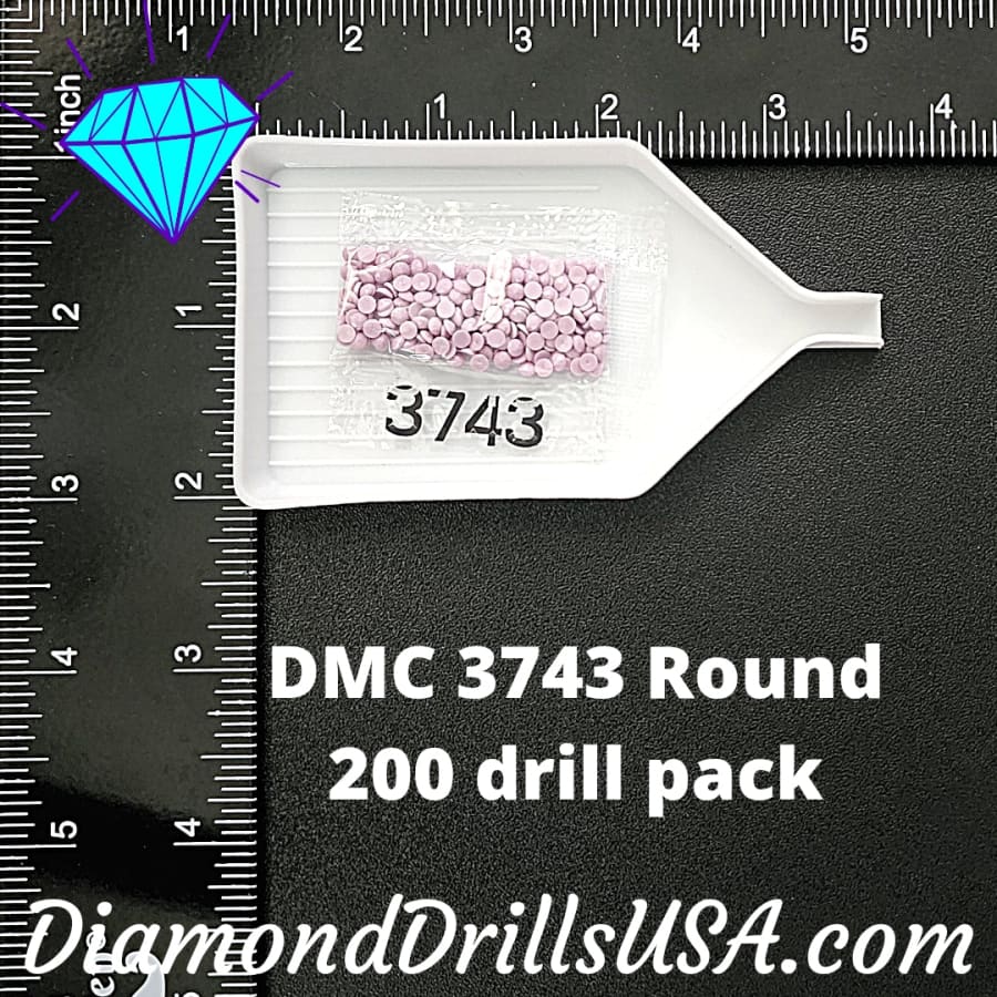 DMC 3743 ROUND 5D Diamond Painting Drills Beads DMC 3743 