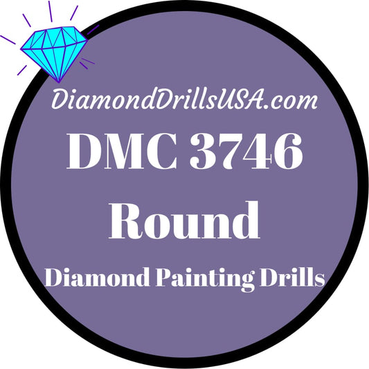 DMC 3746 ROUND 5D Diamond Painting Drills Beads DMC 3746 