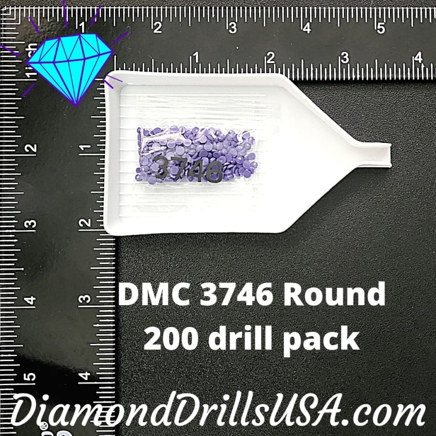 DMC 3746 ROUND 5D Diamond Painting Drills Beads DMC 3746 