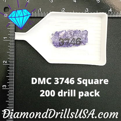 DMC 3746 SQUARE 5D Diamond Painting Drills Beads DMC 3746 