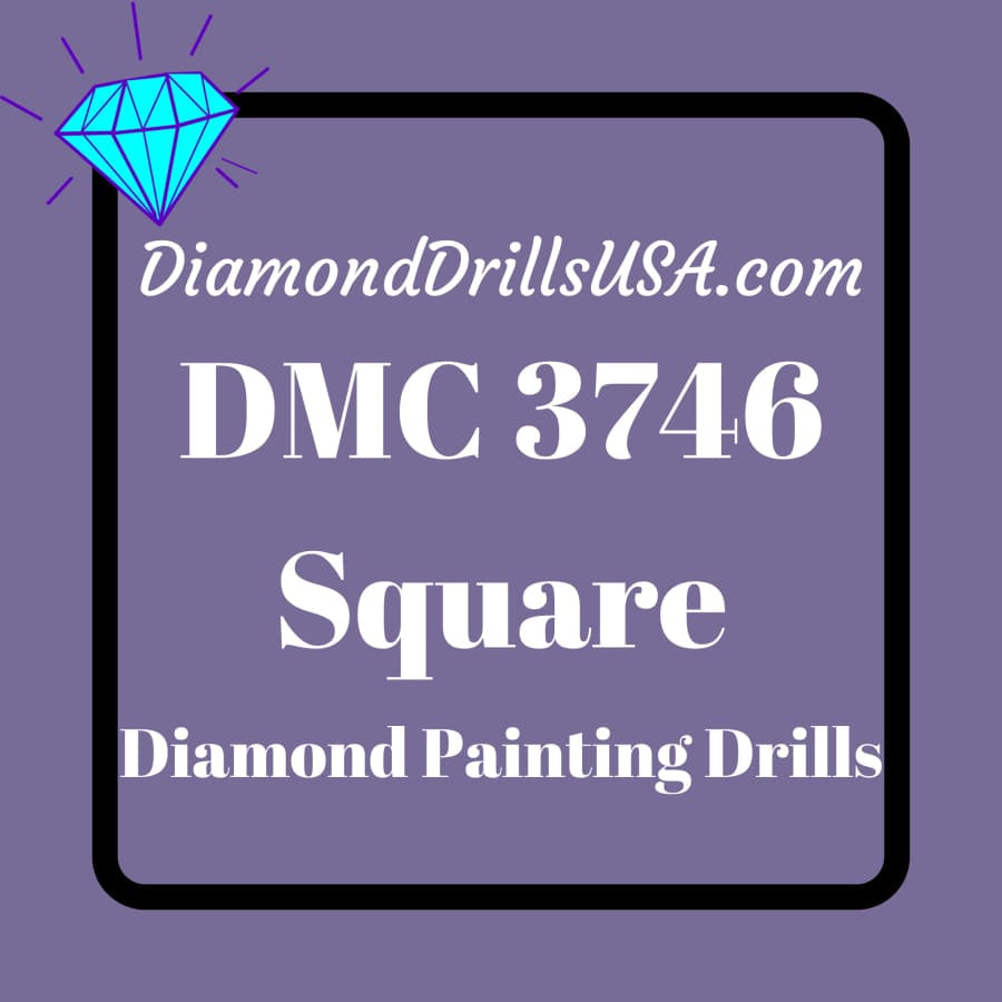 DMC 3746 SQUARE 5D Diamond Painting Drills Beads DMC 3746 