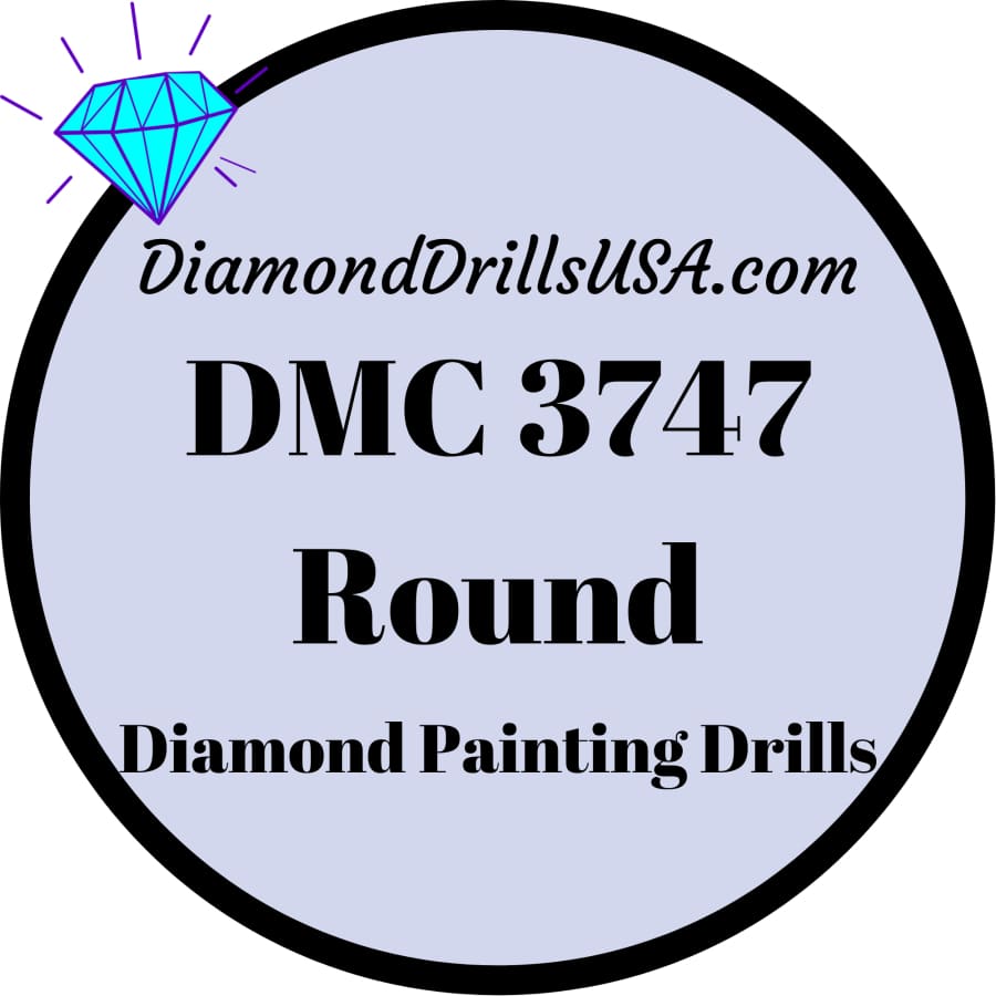 DMC 3747 ROUND 5D Diamond Painting Drills Beads DMC 3747 