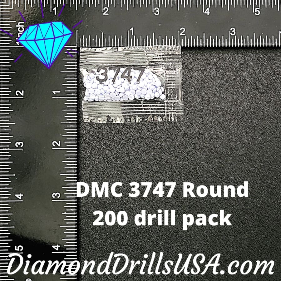 DMC 3747 ROUND 5D Diamond Painting Drills Beads DMC 3747 