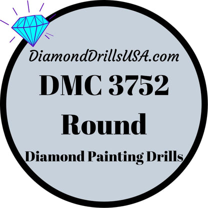DMC 3752 ROUND 5D Diamond Painting Drills Beads DMC 3752 