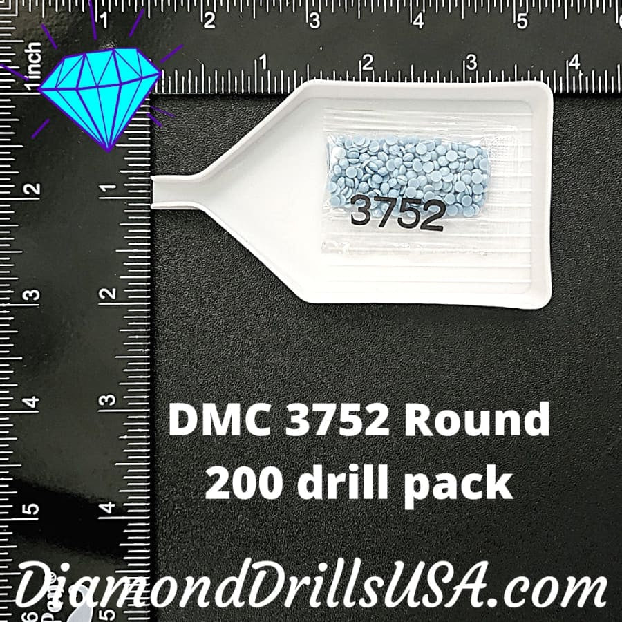 DMC 3752 ROUND 5D Diamond Painting Drills Beads DMC 3752 