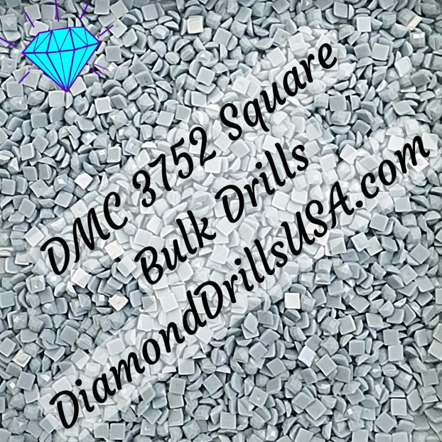 DMC 3752 SQUARE 5D Diamond Painting Drills Beads DMC 3752 