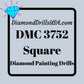 DMC 3752 SQUARE 5D Diamond Painting Drills Beads DMC 3752 