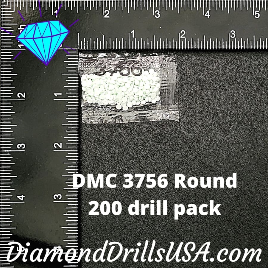 DMC 3756 ROUND 5D Diamond Painting Drills Beads DMC 3756 