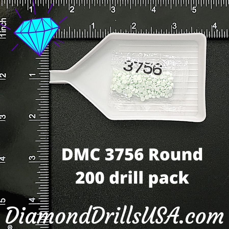 DMC 3756 ROUND 5D Diamond Painting Drills Beads DMC 3756 