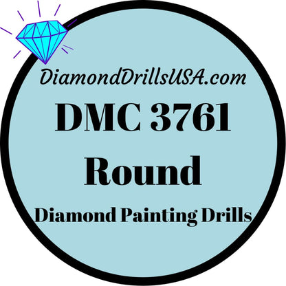 DMC 3761 ROUND 5D Diamond Painting Drills Beads DMC 3761 