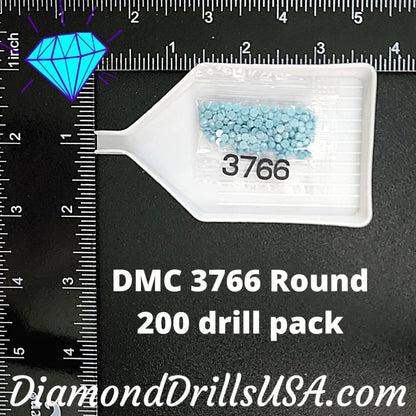 DMC 3766 ROUND 5D Diamond Painting Drills Beads DMC 3766 