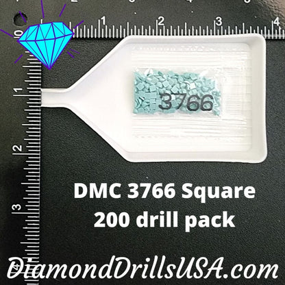 DMC 3766 SQUARE 5D Diamond Painting Drills Beads DMC 3766 