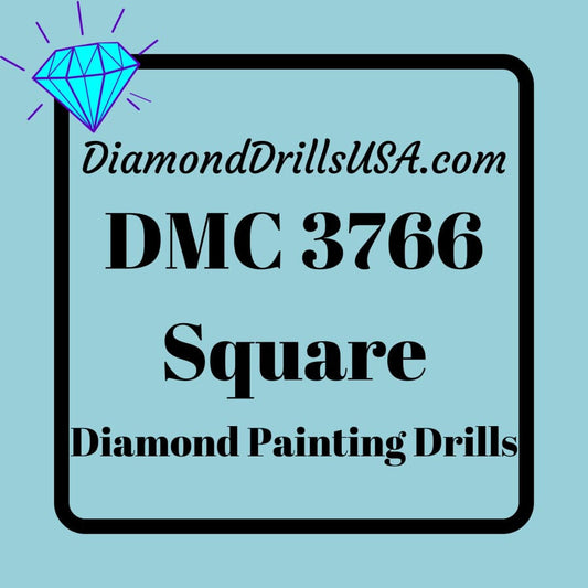 DMC 3766 SQUARE 5D Diamond Painting Drills Beads DMC 3766 