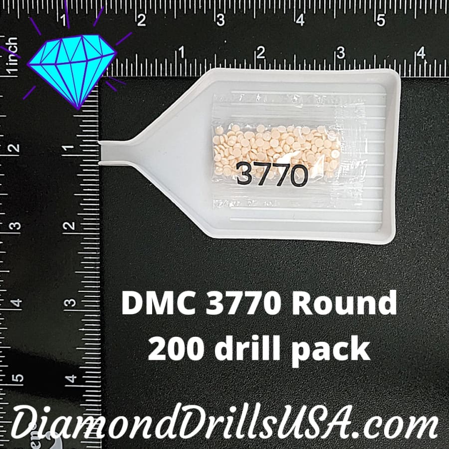 DMC 3770 ROUND 5D Diamond Painting Drills Beads DMC 3770 