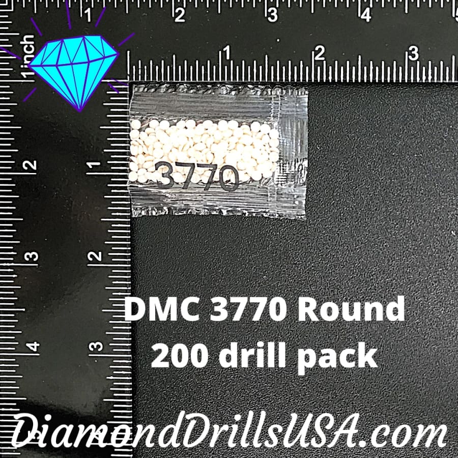 DMC 3770 ROUND 5D Diamond Painting Drills Beads DMC 3770 