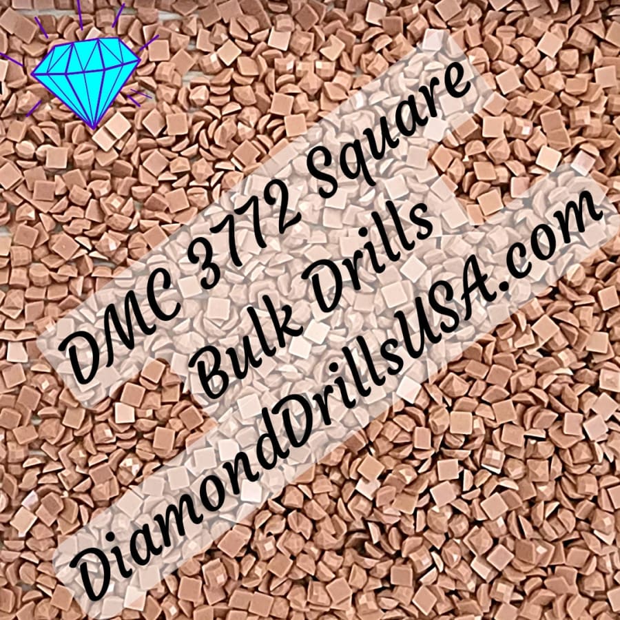 DMC 3772 SQUARE 5D Diamond Painting Drills Beads DMC 3772 