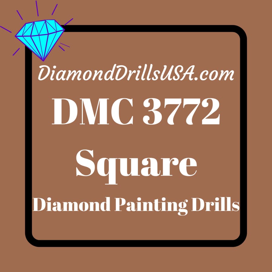 DMC 3772 SQUARE 5D Diamond Painting Drills Beads DMC 3772 