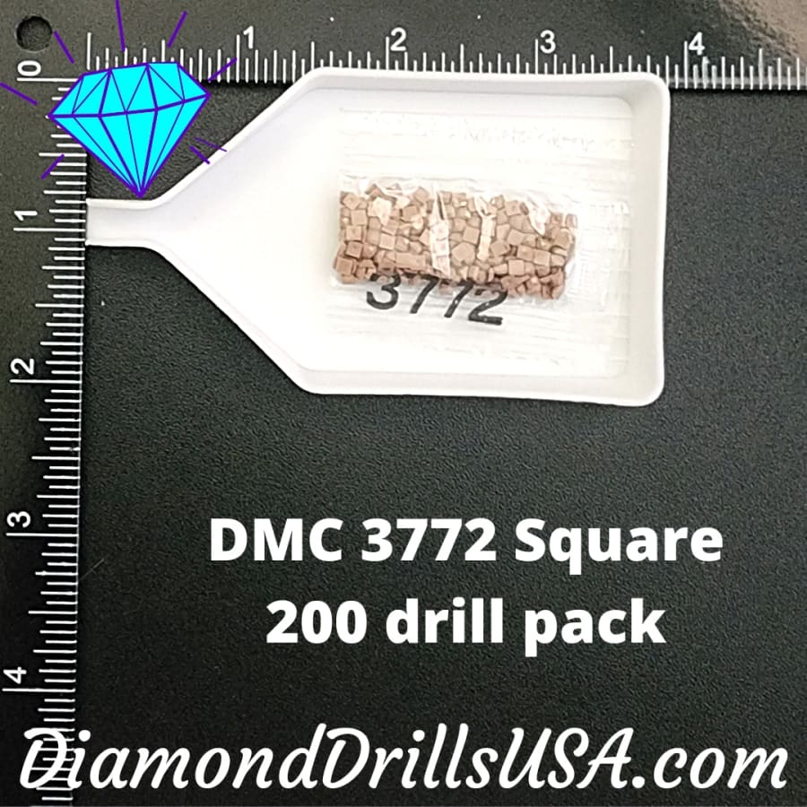 DMC 3772 SQUARE 5D Diamond Painting Drills Beads DMC 3772 