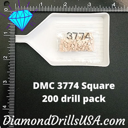 DMC 3774 SQUARE 5D Diamond Painting Drills Beads DMC 3774 