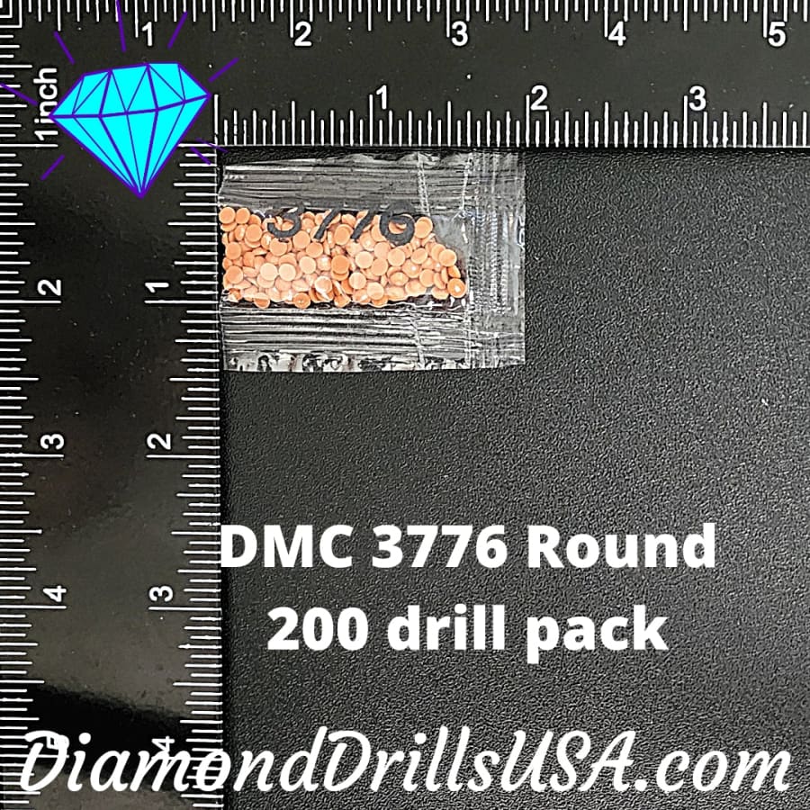 DMC 3776 ROUND 5D Diamond Painting Drills Beads DMC 3776 