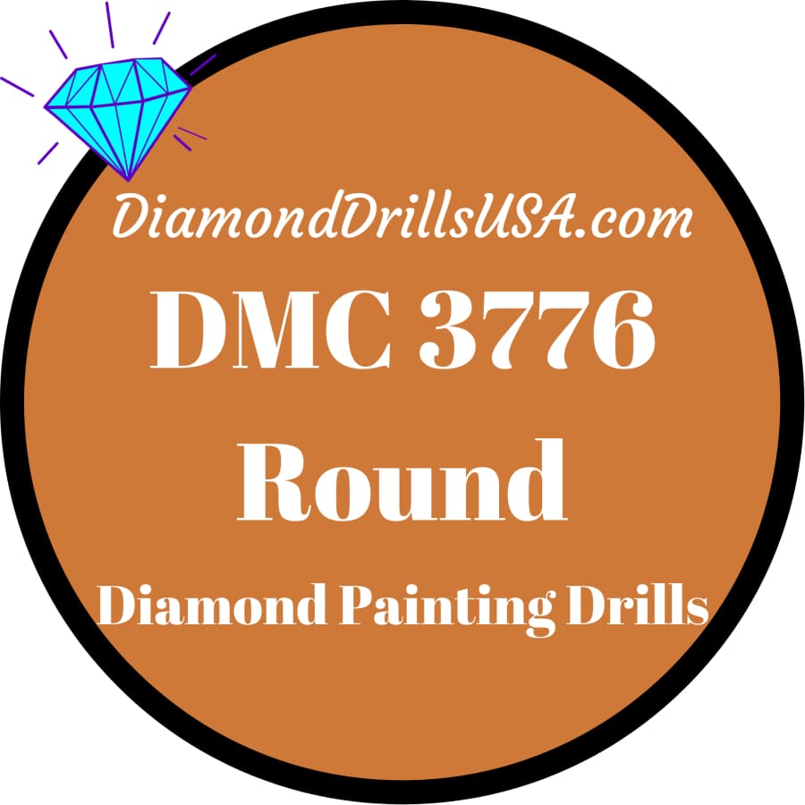 DMC 3776 ROUND 5D Diamond Painting Drills Beads DMC 3776 