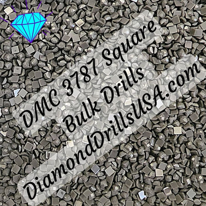 DMC 3787 SQUARE 5D Diamond Painting Drills Beads DMC 3787 