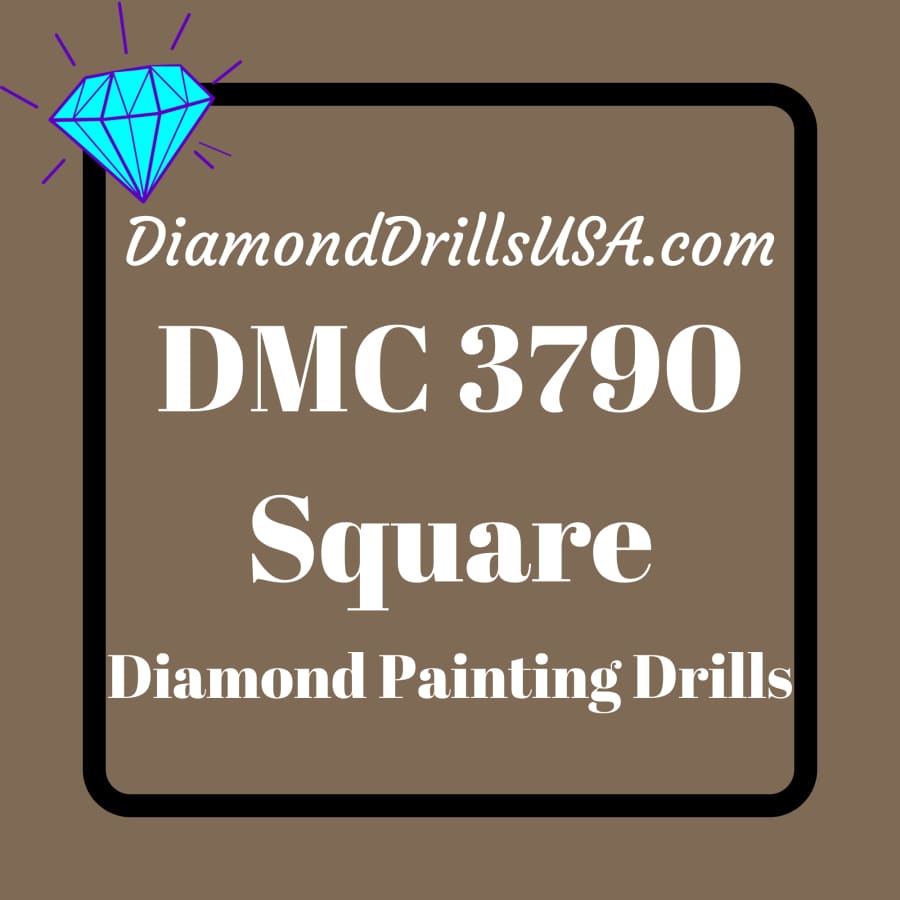 DMC 3790 SQUARE 5D Diamond Painting Drills Beads DMC 3790 