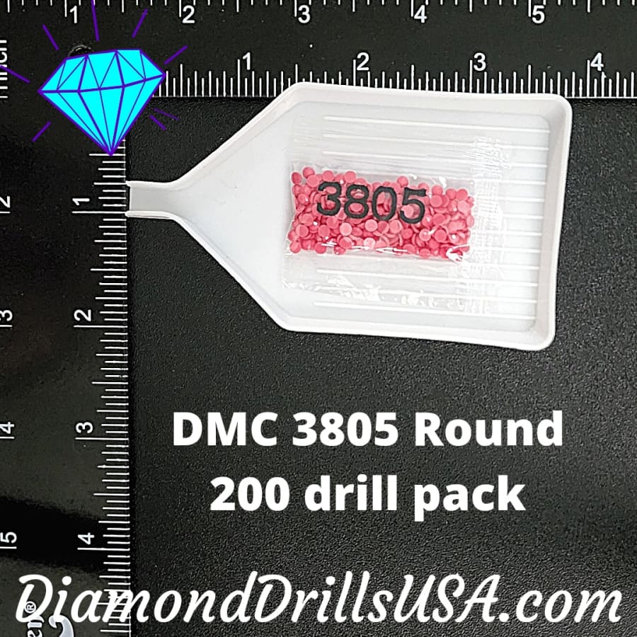 DMC 3805 ROUND 5D Diamond Painting Drills Beads DMC 3805 