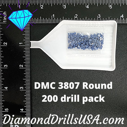 DMC 3807 ROUND 5D Diamond Painting Drills Beads DMC 3807 