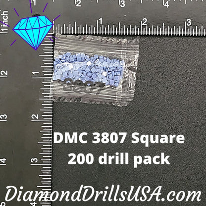 DMC 3807 SQUARE 5D Diamond Painting Drills Beads DMC 3807 