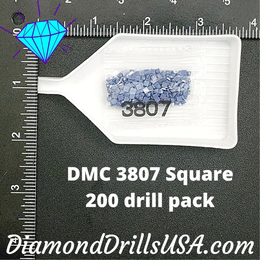 DMC 3807 SQUARE 5D Diamond Painting Drills Beads DMC 3807 