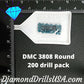 DMC 3808 ROUND 5D Diamond Painting Drills Beads DMC 3808 