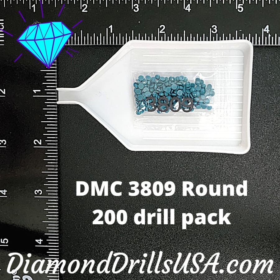 DMC 3809 ROUND 5D Diamond Painting Drills Beads DMC 3809 