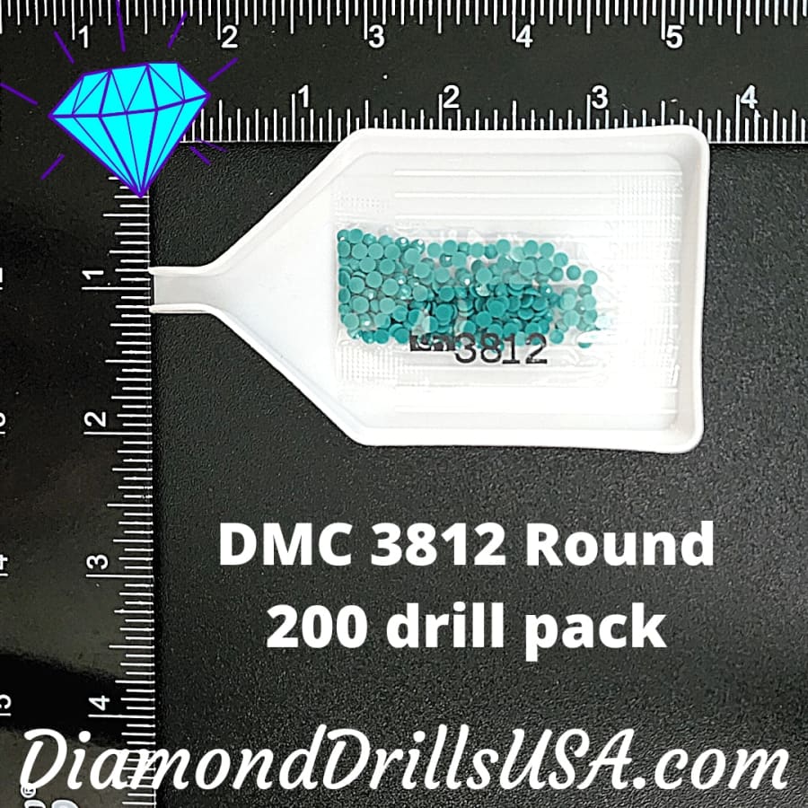 DMC 3812 ROUND 5D Diamond Painting Drills Beads DMC 3812 