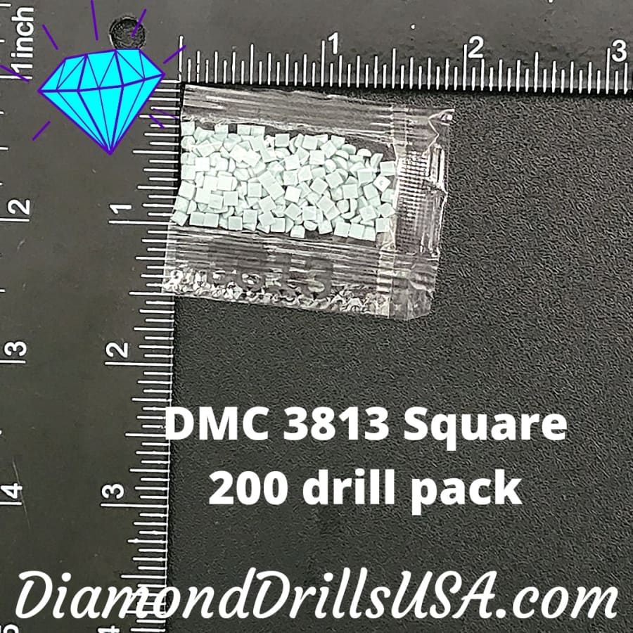 DMC 3813 SQUARE 5D Diamond Painting Drills Beads DMC 3813 