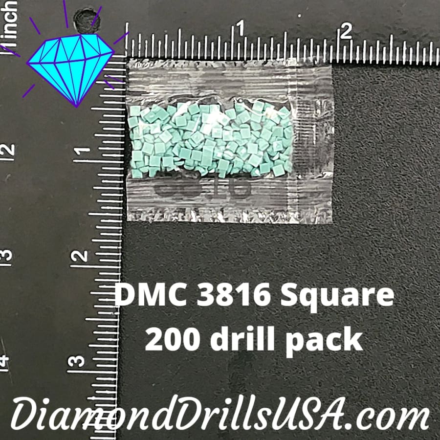 DMC 3816 SQUARE 5D Diamond Painting Drills Beads DMC 3816 